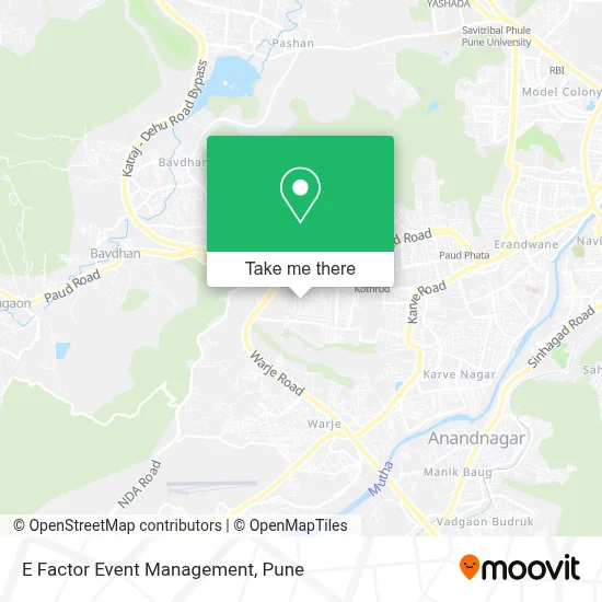 E Factor Event Management map
