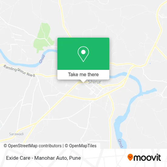 Exide Care - Manohar Auto map