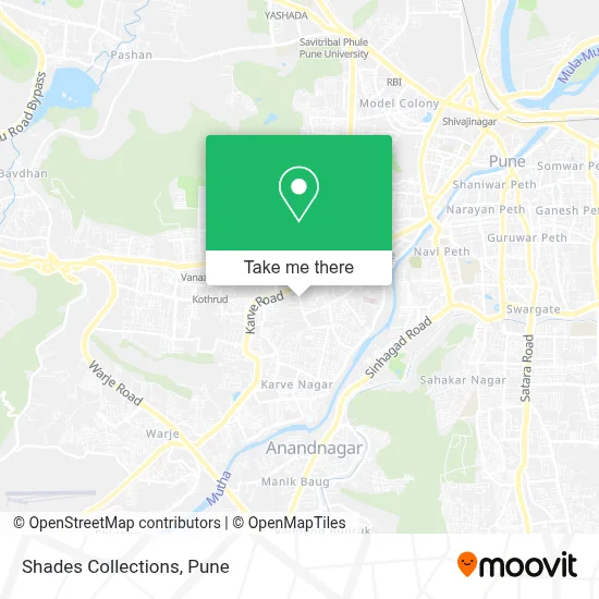 Shades Collections map