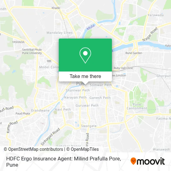 HDFC Ergo Insurance Agent: Milind Prafulla Pore map