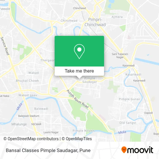 Bansal Classes Pimple Saudagar map