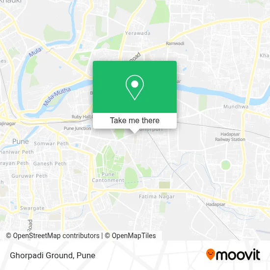 Ghorpadi Ground map