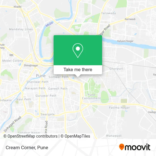 Cream Corner map