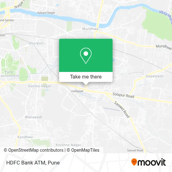 HDFC Bank Atm map