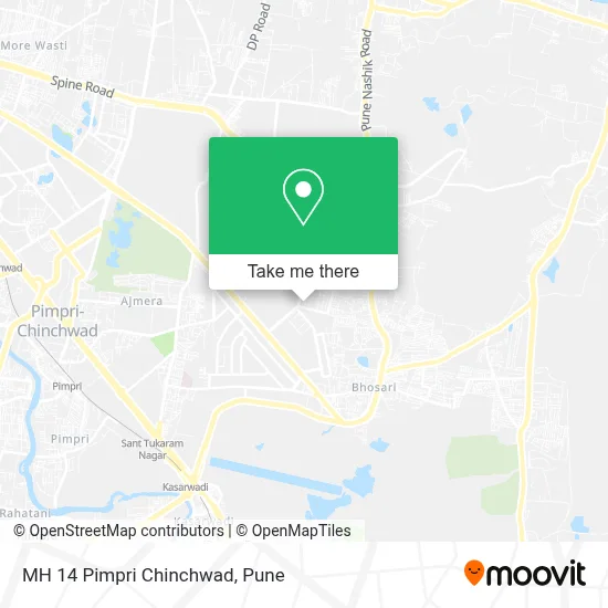MH 14 Pimpri Chinchwad map