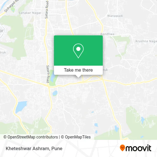 Kheteshwar Ashram map