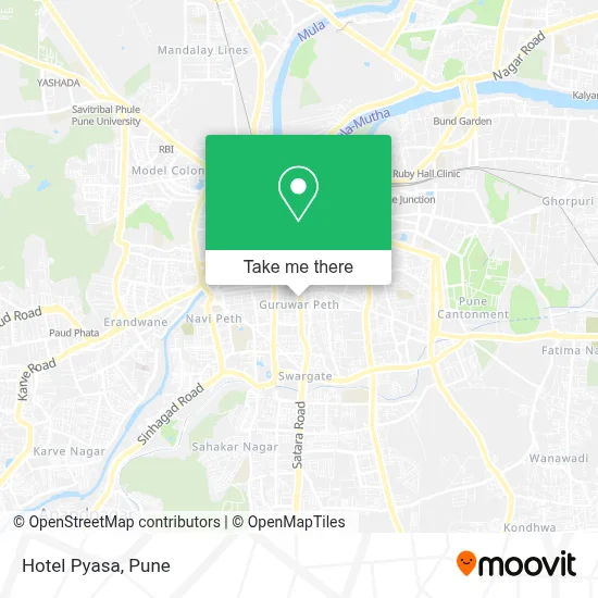 Hotel Pyasa map