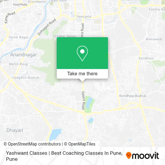 Yashwant Classes | Best Coaching Classes In Pune map