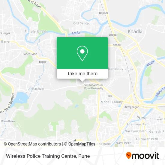 Wireless Police Training Centre map