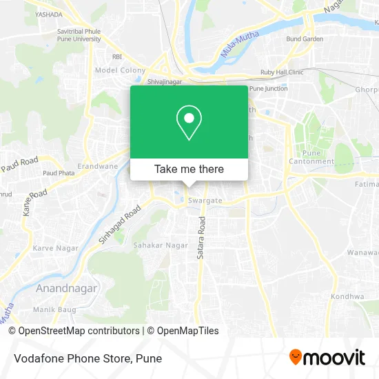 Voda Phone Store map