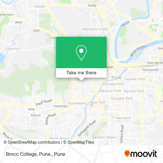 Bmcc College, Pune. map
