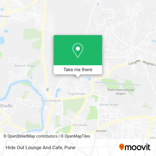 Hide Out Lounge And Cafe map