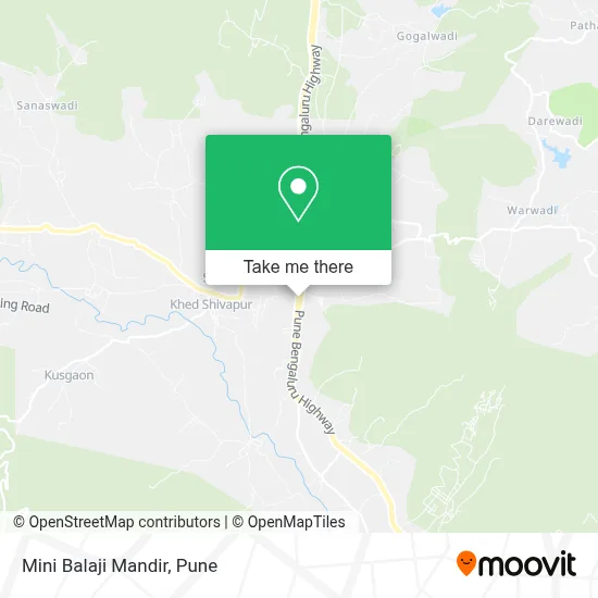 Mini Balaji Mandir map