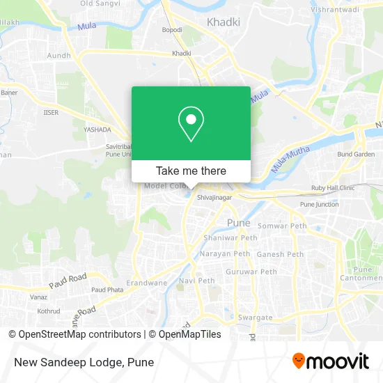 New Sandeep Lodge map
