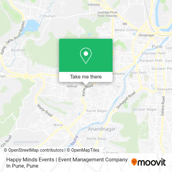 Happy Minds Events | Event Management Company In Pune map