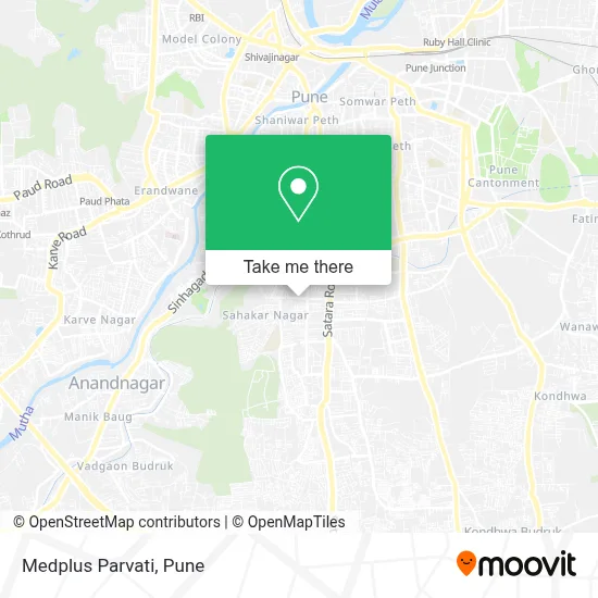 Medplus Parvati map