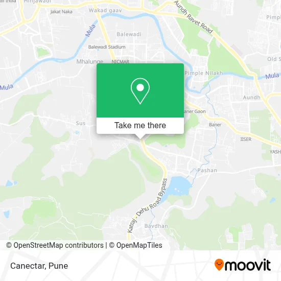 Canectar map