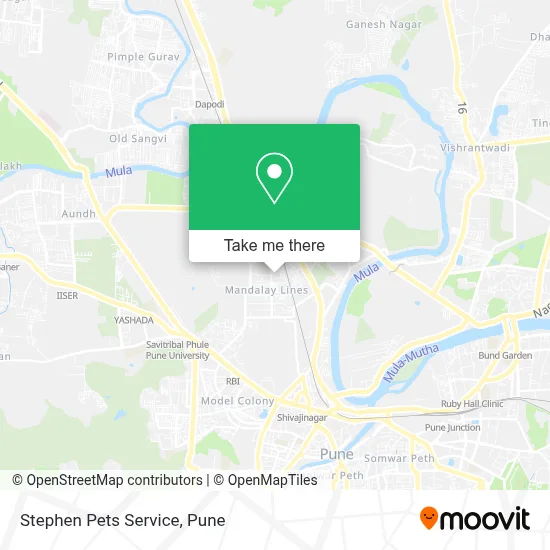 Stephen Pets Service map