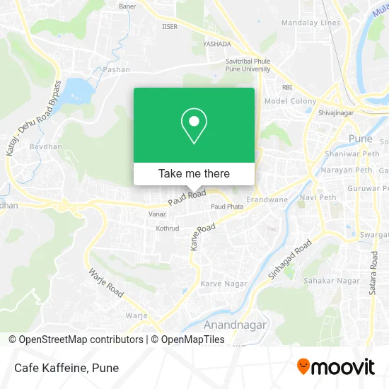 Cafe Kaffeine map