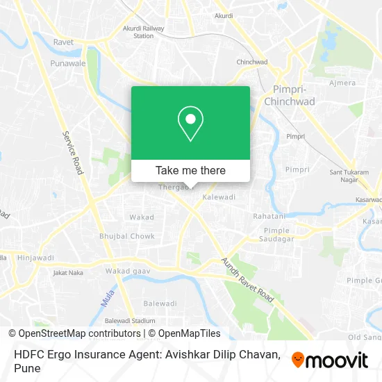 HDFC Ergo Insurance Agent: Avishkar Dilip Chavan map