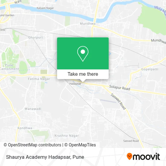 Shaurya Academy Hadapsar map