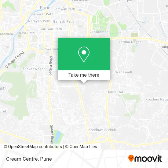 Cream Centre map