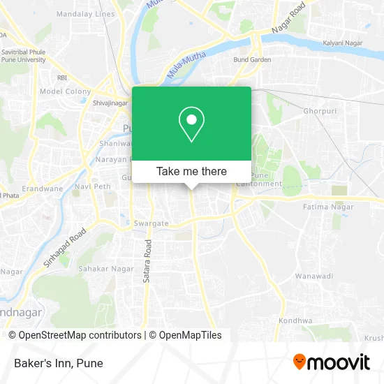 Baker's Inn map