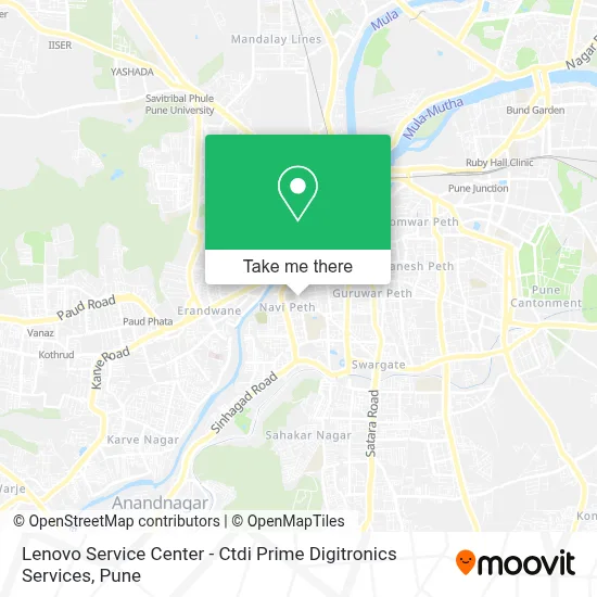 Lenovo Service Center - Ctdi Prime Digitronics Services map