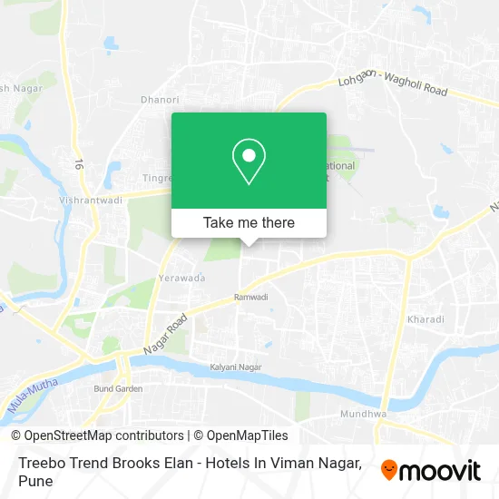 Treebo Trend Brooks Elan - Hotels In Viman Nagar map