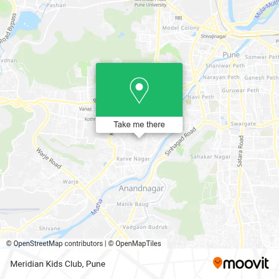 Meridian Kids Club map