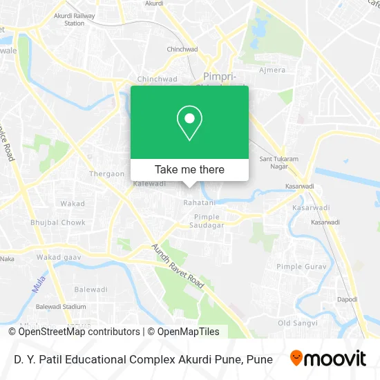 D. Y. Patil Educational Complex Akurdi Pune map