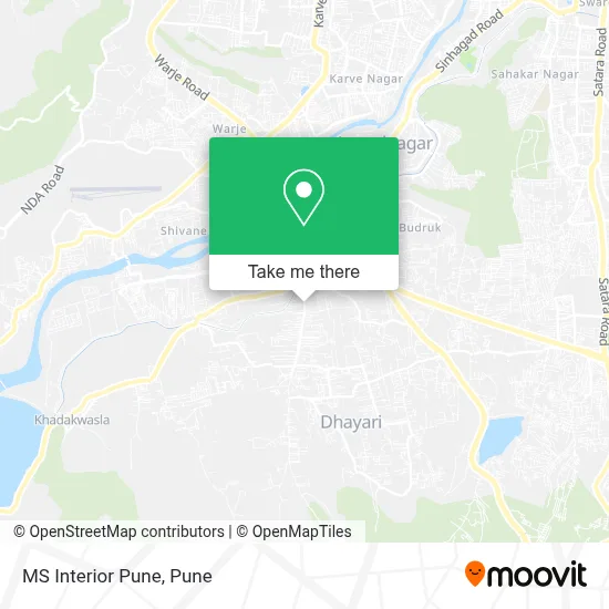 MS Interior Pune map