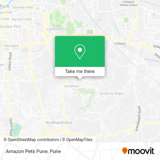 Amazon Pets Pune map