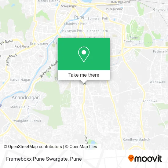 Frameboxx Pune Swargate map