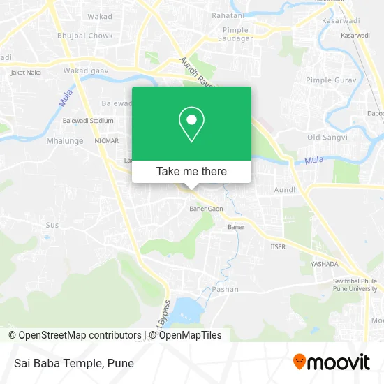 Sai Baba Temple map