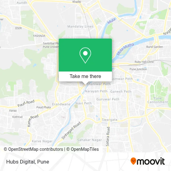 Hubs Digital map