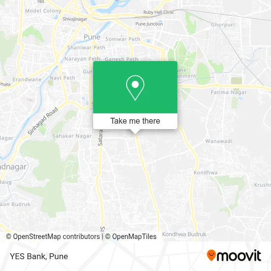 YES Bank map