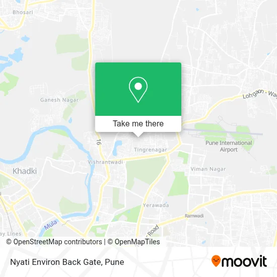 Nyati Environ Back Gate map