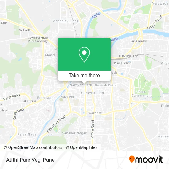 Atithi Pure Veg map