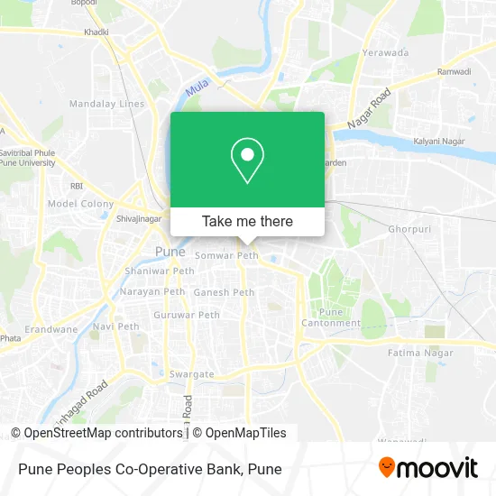 Pune Peoples Co-Operative Bank map