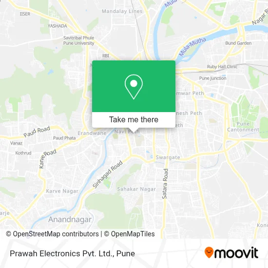 Prawah Electronics Pvt. Ltd. map