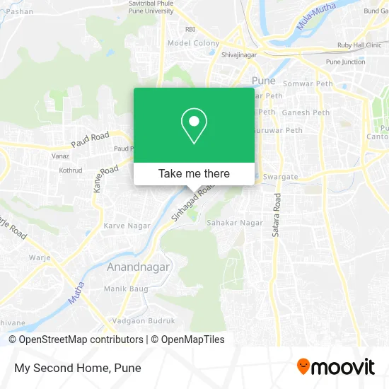 My Second Home map