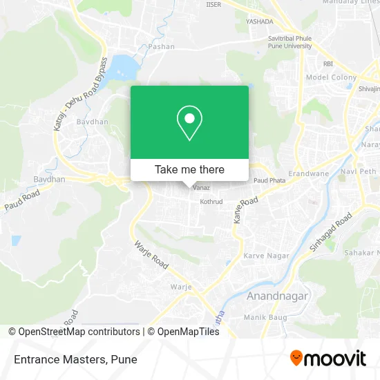Entrance Masters map