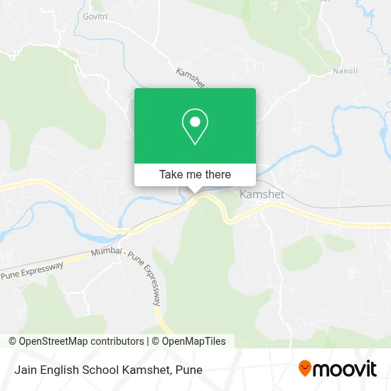 Jain English School  Kamshet map