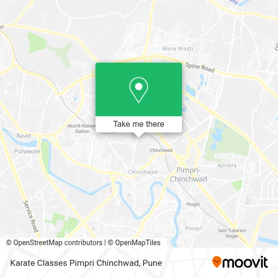 Karate Classes Pimpri Chinchwad map