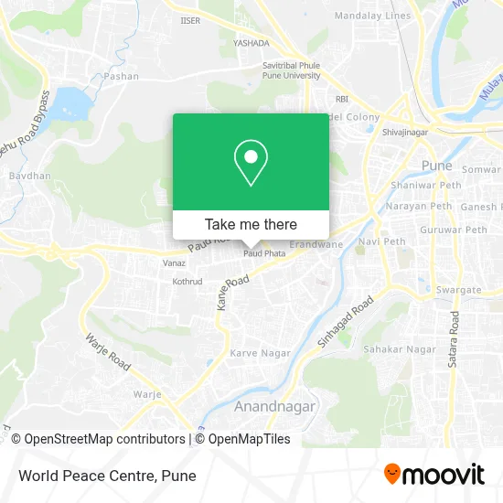 World Peace Centre map