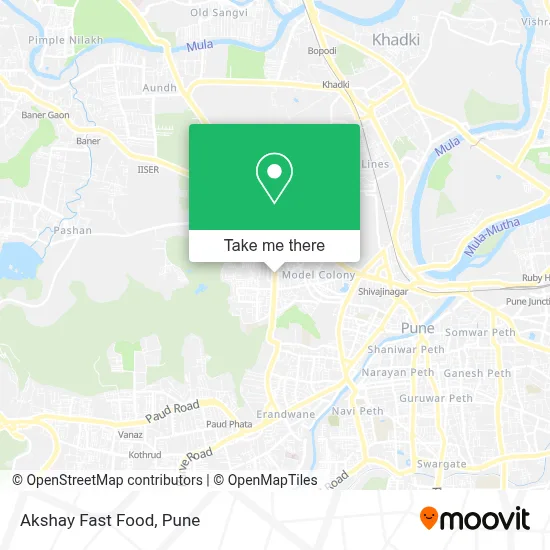 Akshay Fast Food map