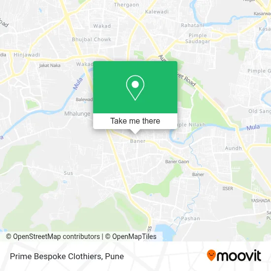 Prime Bespoke Clothiers map
