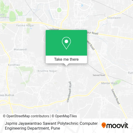 Jspms Jayawantrao Sawant Polytechnic  Computer Engineering Department map