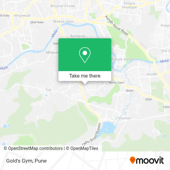 Gold's Gym map